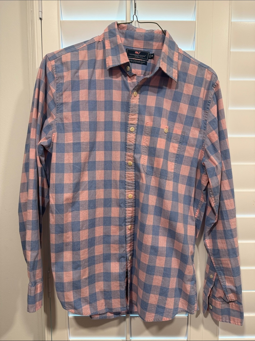Vineyard Vines Pink and Blue Gingham Button-Down Shirt